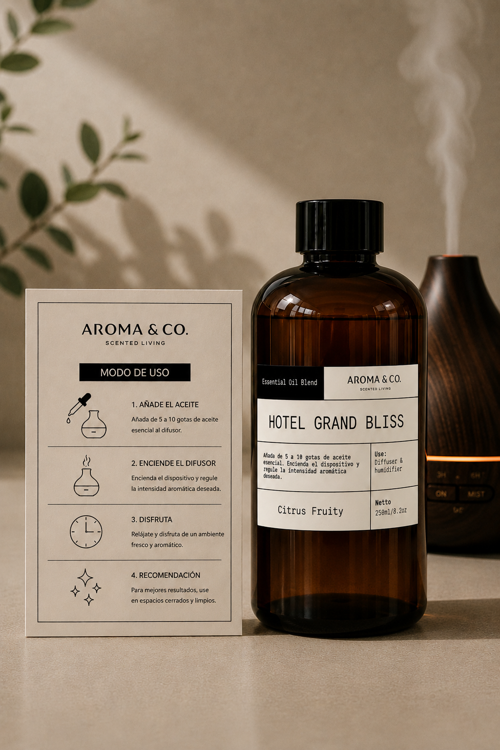 Fragrance & Essential Oil Blend para Difusor Grand Bliss de 250ml