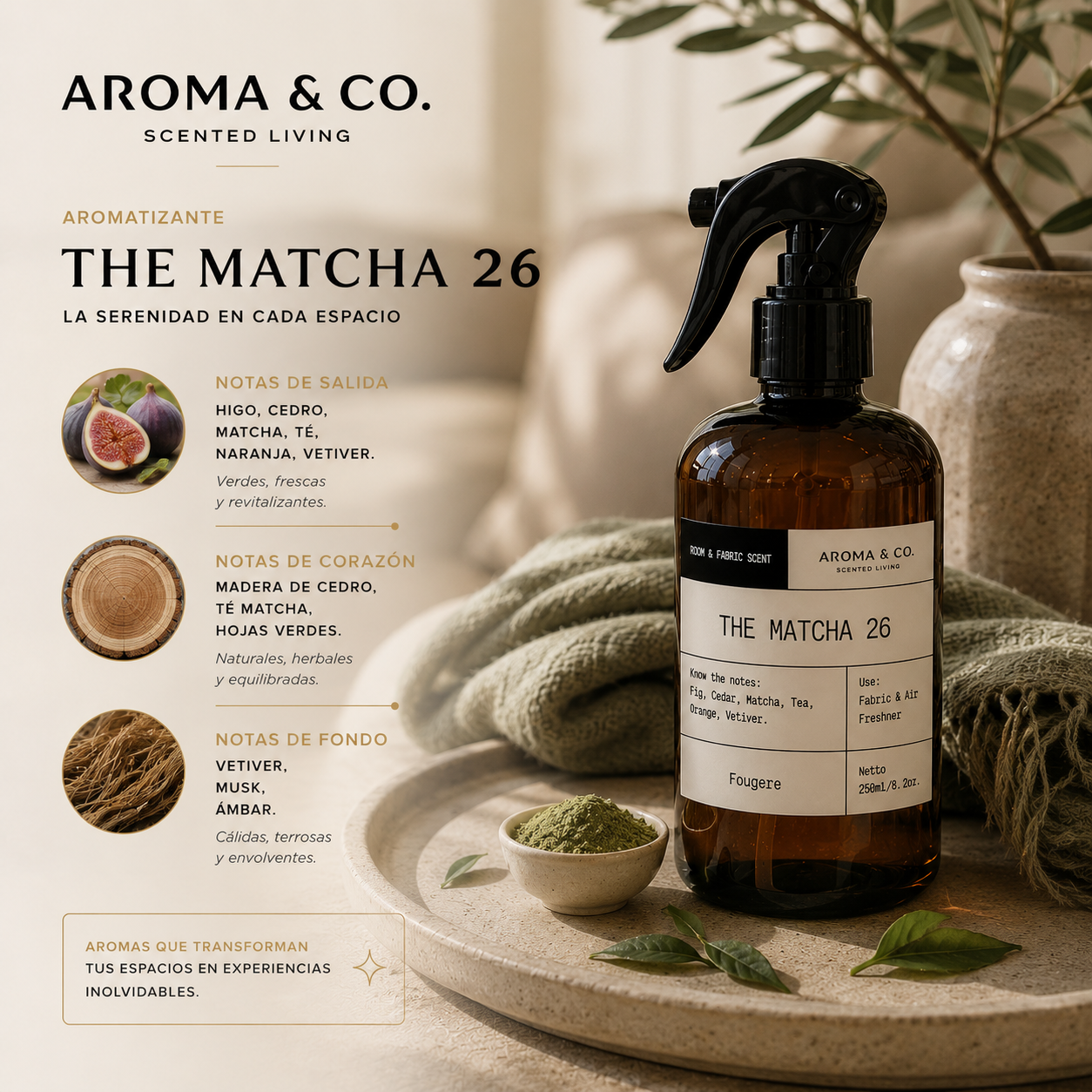 Aroma & Co. Home Spray The Matcha 26 | 250 ml