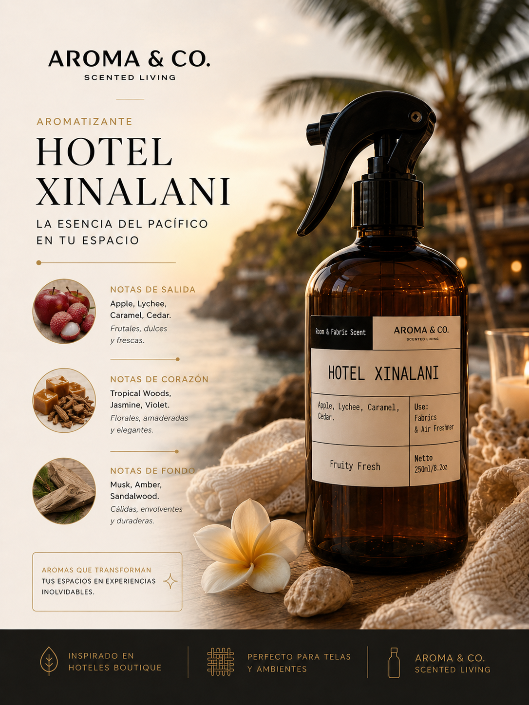 Aroma & Co. Home Spray Hotel Xinalani | 250 ml