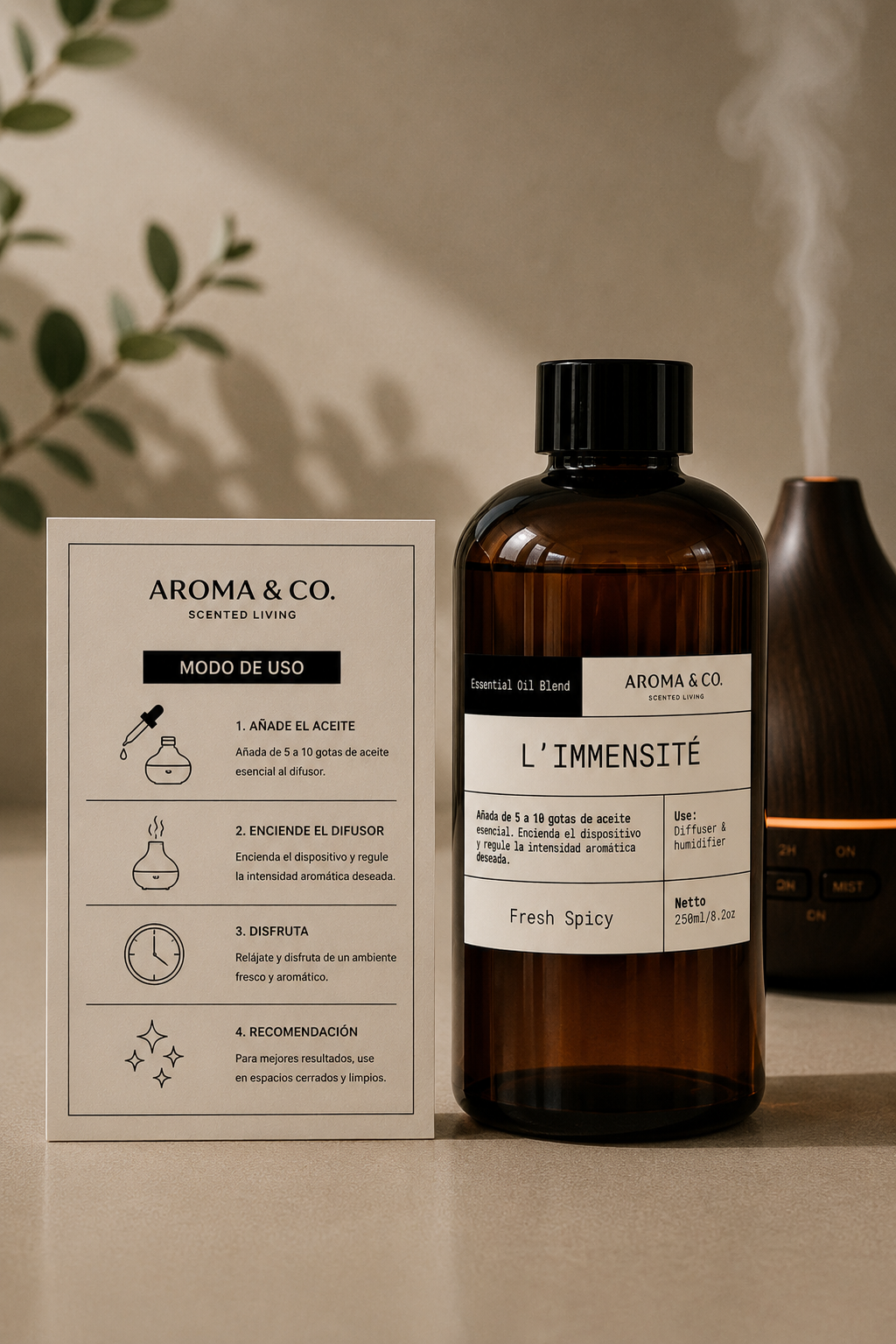 Fragrance & Essential Oil Blend para Difusor L'Immensité  de 250ml