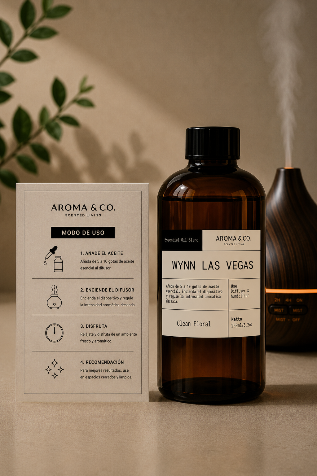 Fragrance & Essential Oil Blend para Difusor WYNN LAS VEGAS de 250ml