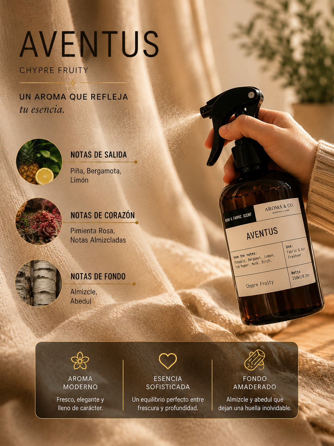Aroma & Co. Home Spray Aventus | 250 ml