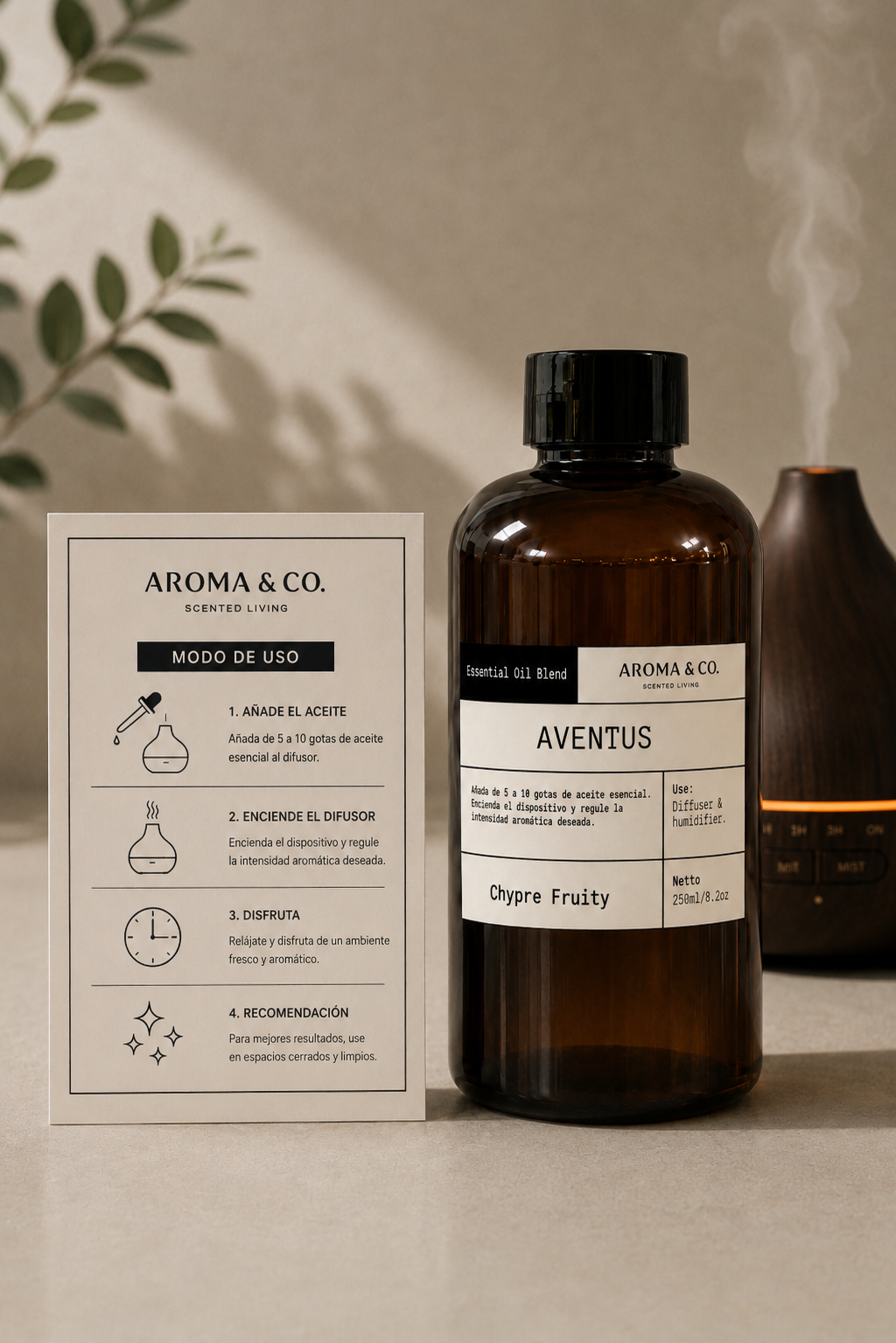 Fragrance & Essential Oil Blend para Difusor AVENTUS de 250ml