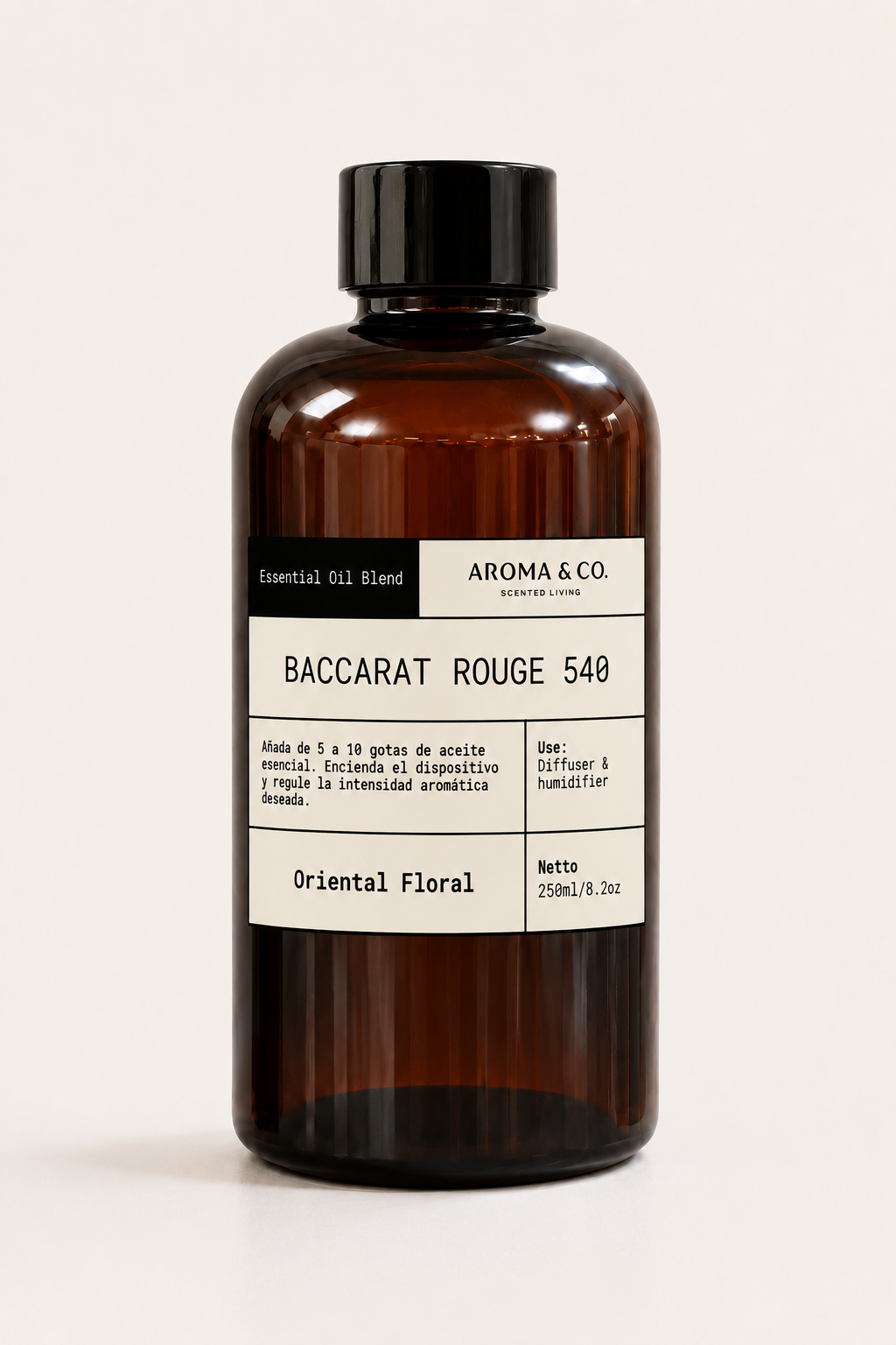 Fragrance & Essential Oil Blend para Difusor Baccarat Rouge 540 de 250ml