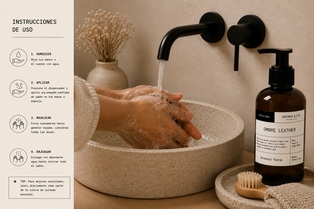 Ombre Leather — Jabón Líquido de Lujo 250 ml