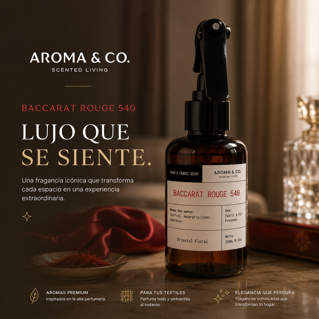 Aroma & Co. Home Spray Baccarat Rouge 540| 250 ml