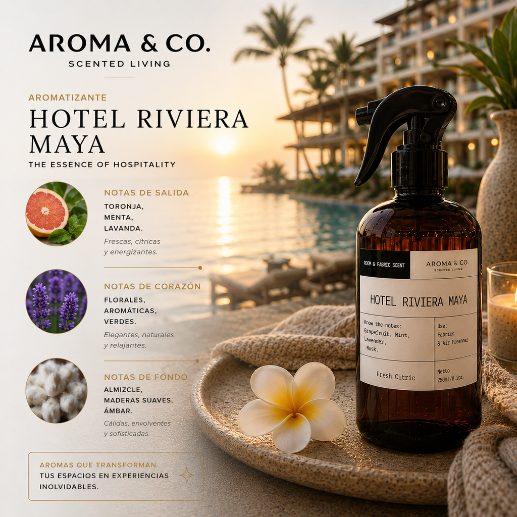 Aroma & Co. Home Spray Hotel Riviera Maya | 250 ml