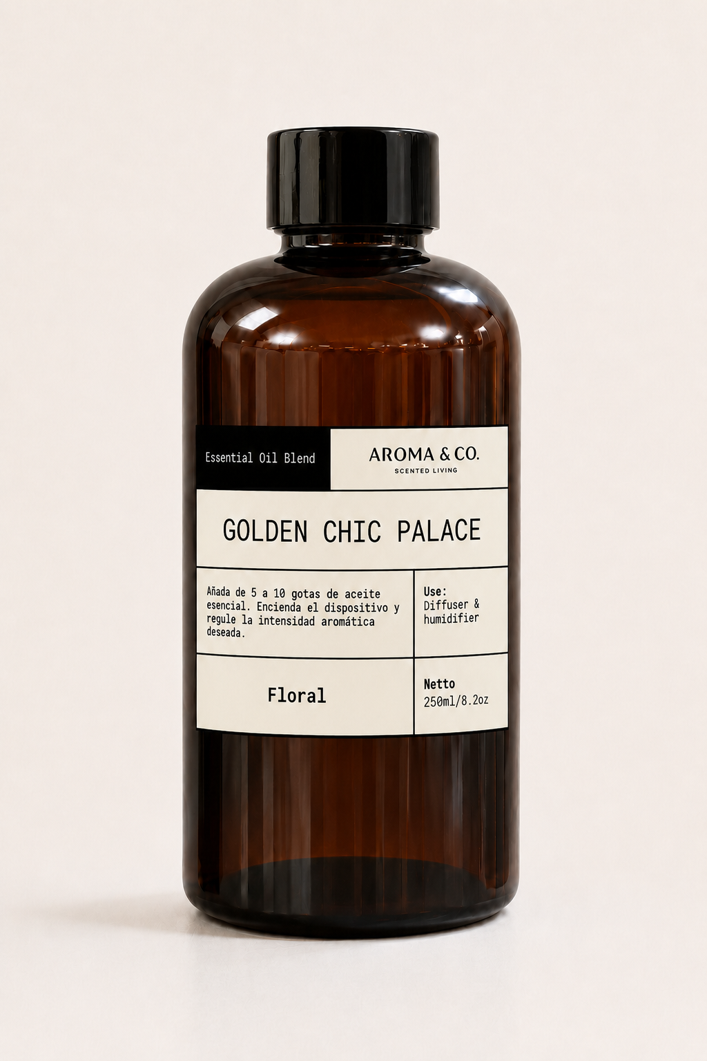 Fragrance & Essential Oil Blend para Difusor Golden Chic Palace (Palacio de Hierro) de 250ml