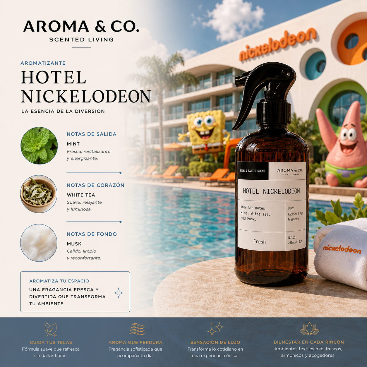 Aroma & Co. Home Spray Hotel Nickelodeon | 250 ml