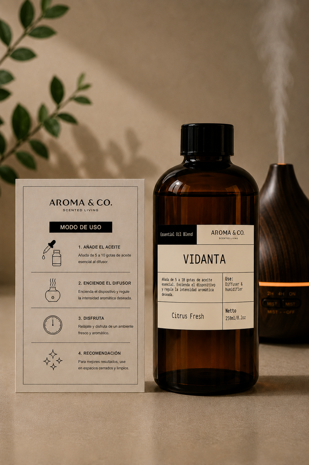 Fragrance & Essential Oil Blend Vidanta 250ml