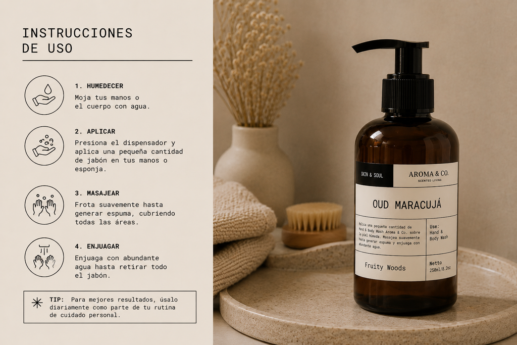 Oud Maracuya — Jabón Líquido de Lujo 250 ml