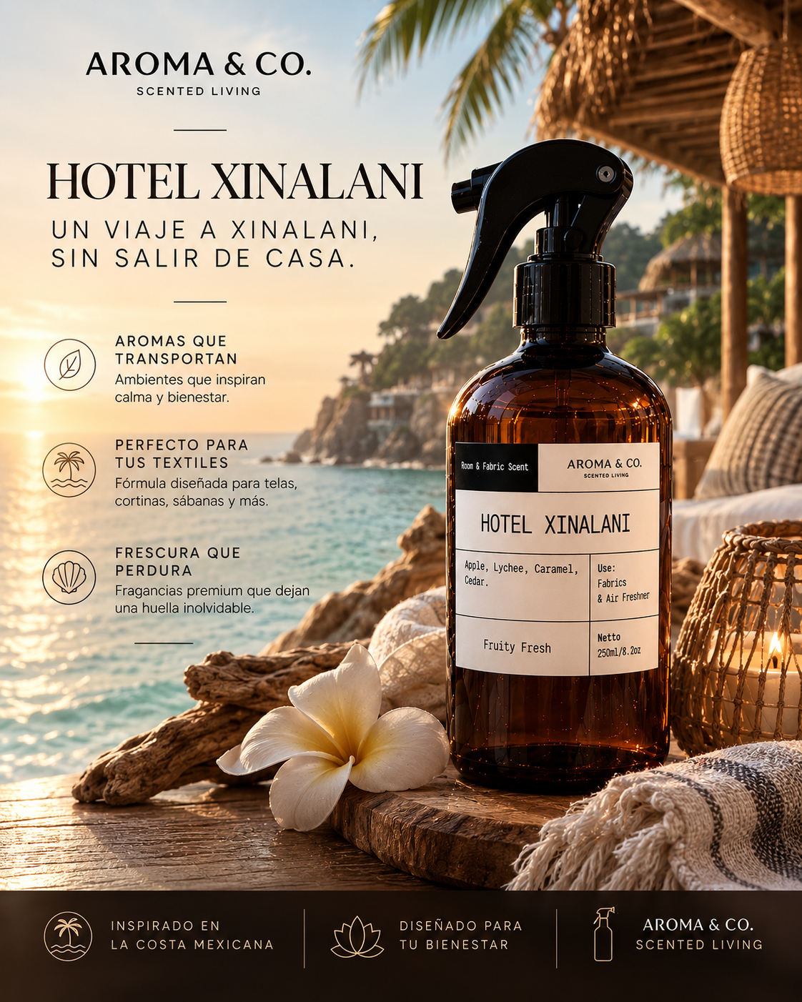 Aroma & Co. Home Spray Hotel Xinalani | 250 ml