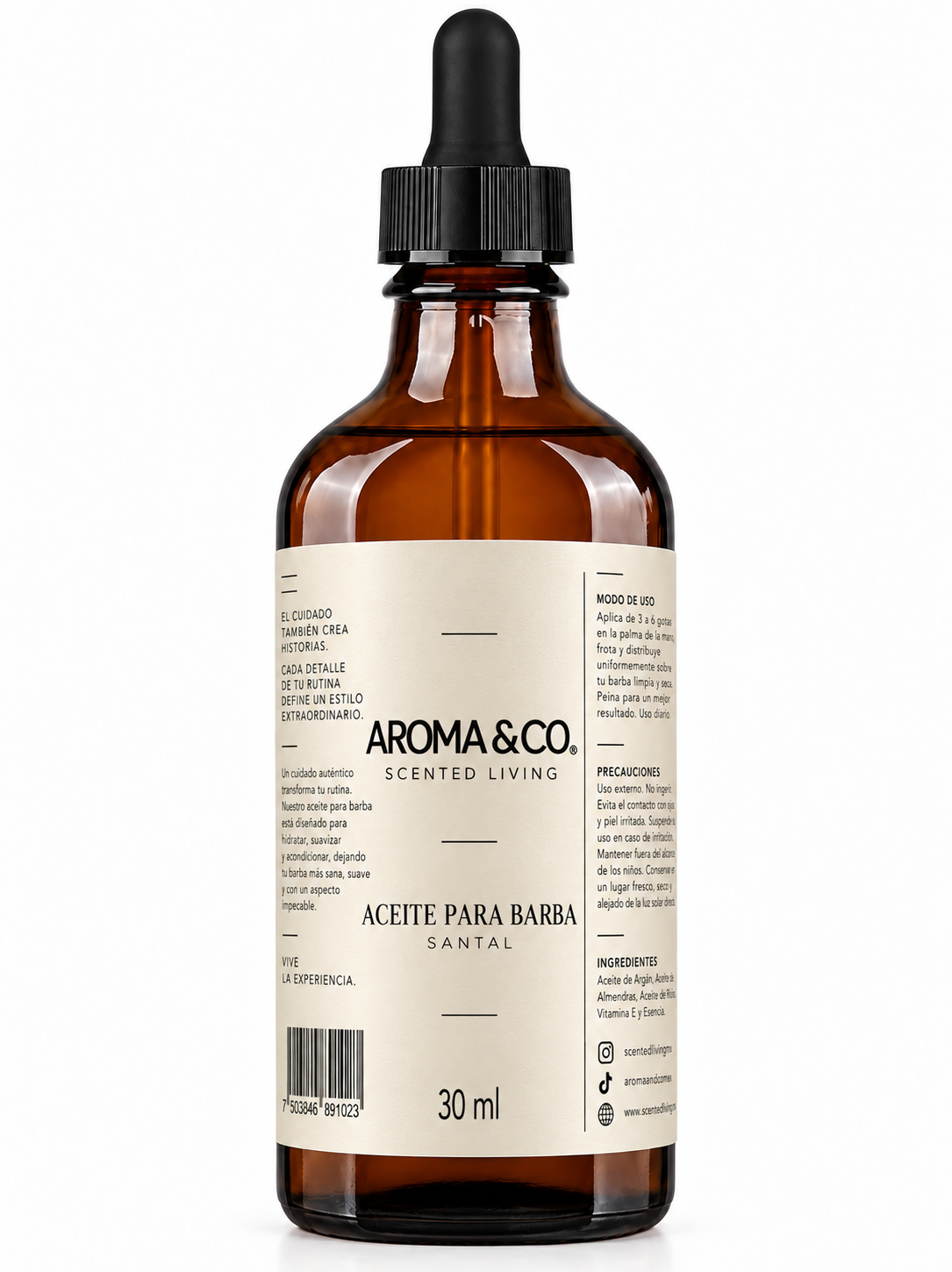 Aroma & Co Aceite para Barba Santal 30ml