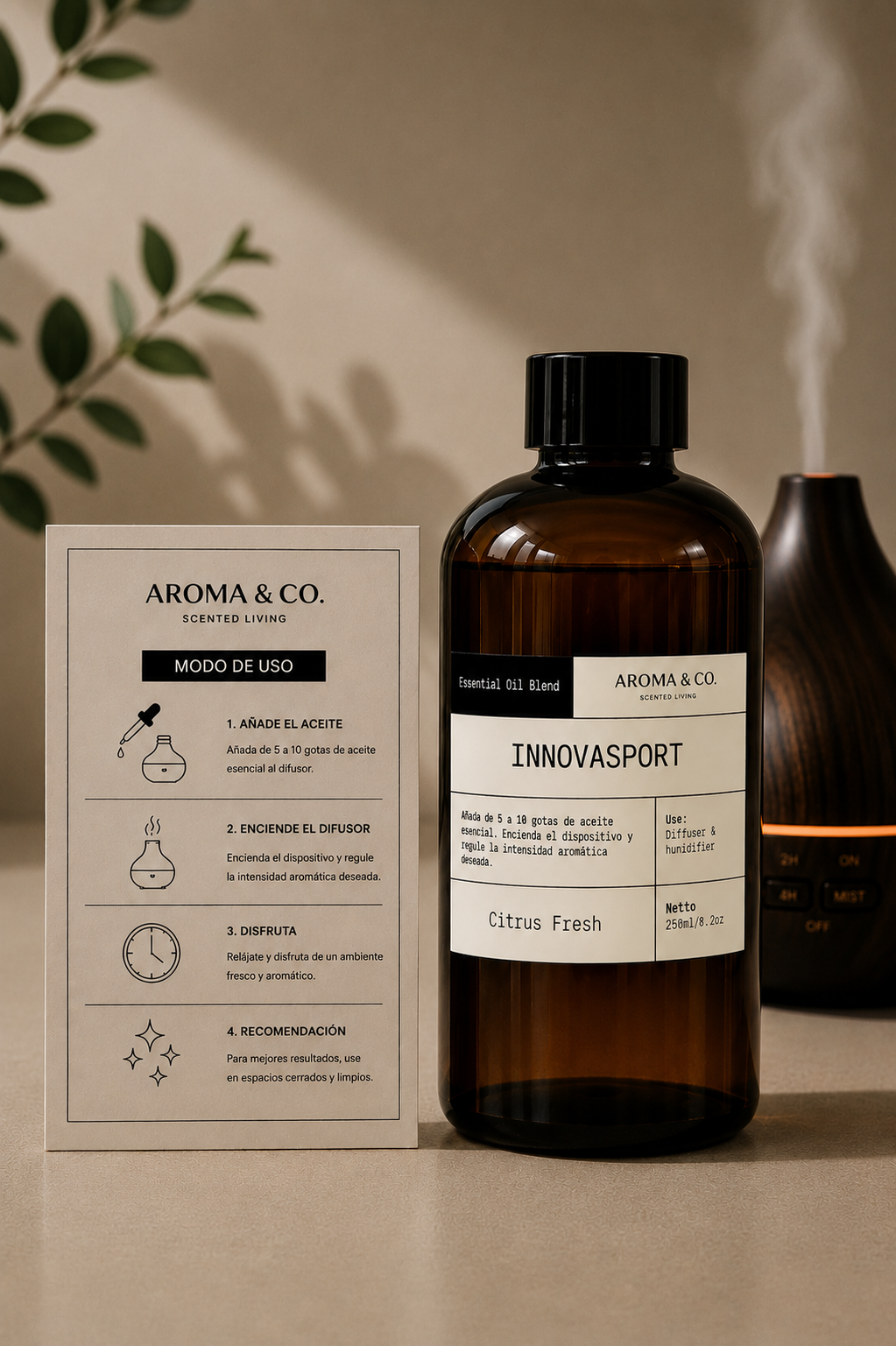 Fragrance & Essential Oil Blend para Difusor Innovasport de 250ml
