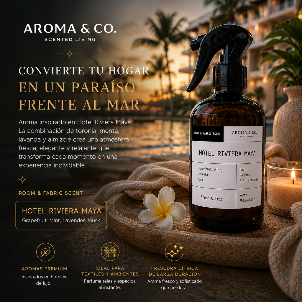 Aroma & Co. Home Spray Hotel Riviera Maya | 250 ml