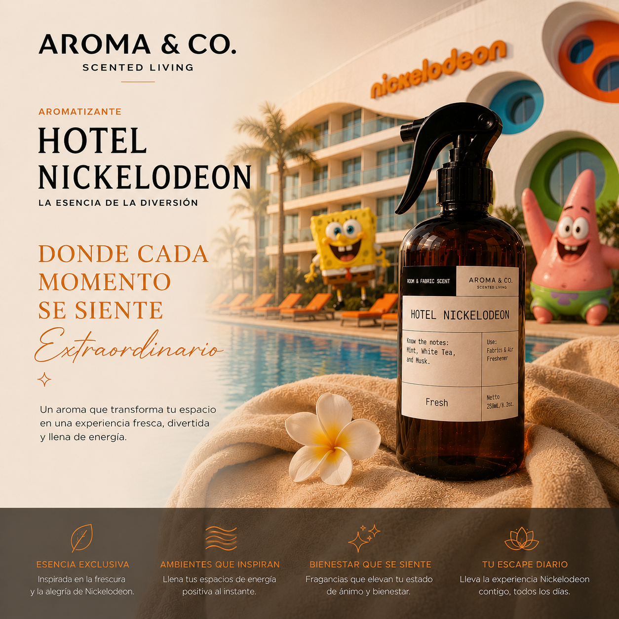 Aroma & Co. Home Spray Hotel Nickelodeon | 250 ml