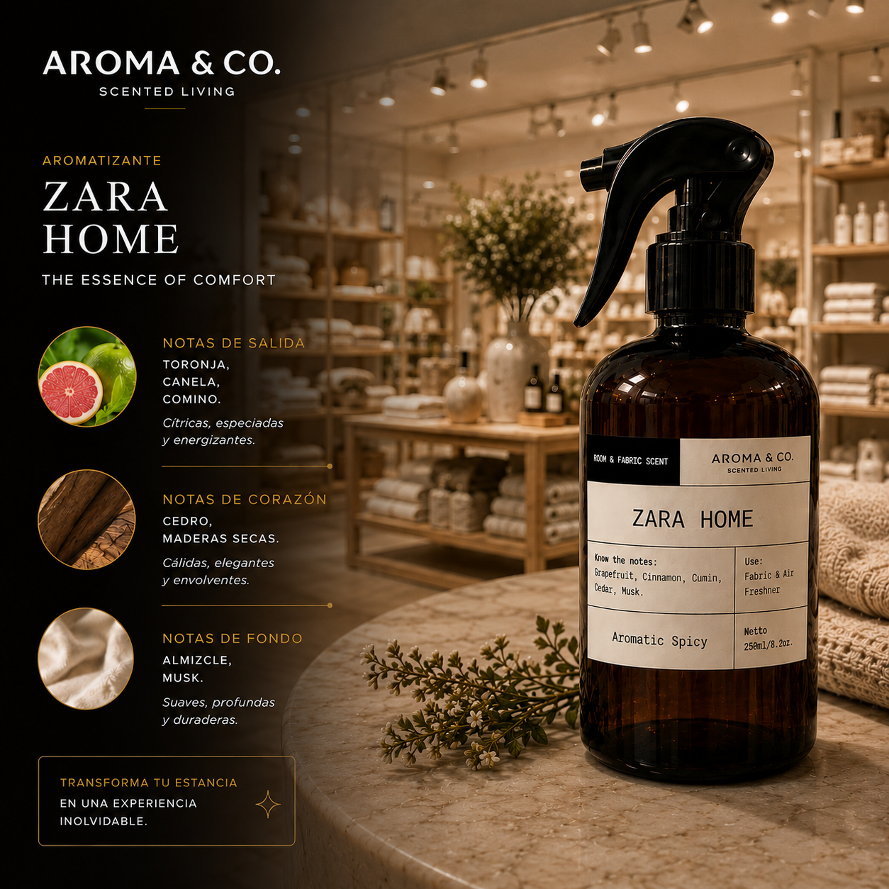 Aroma & Co. Home Spray Zara Home | 250 ml