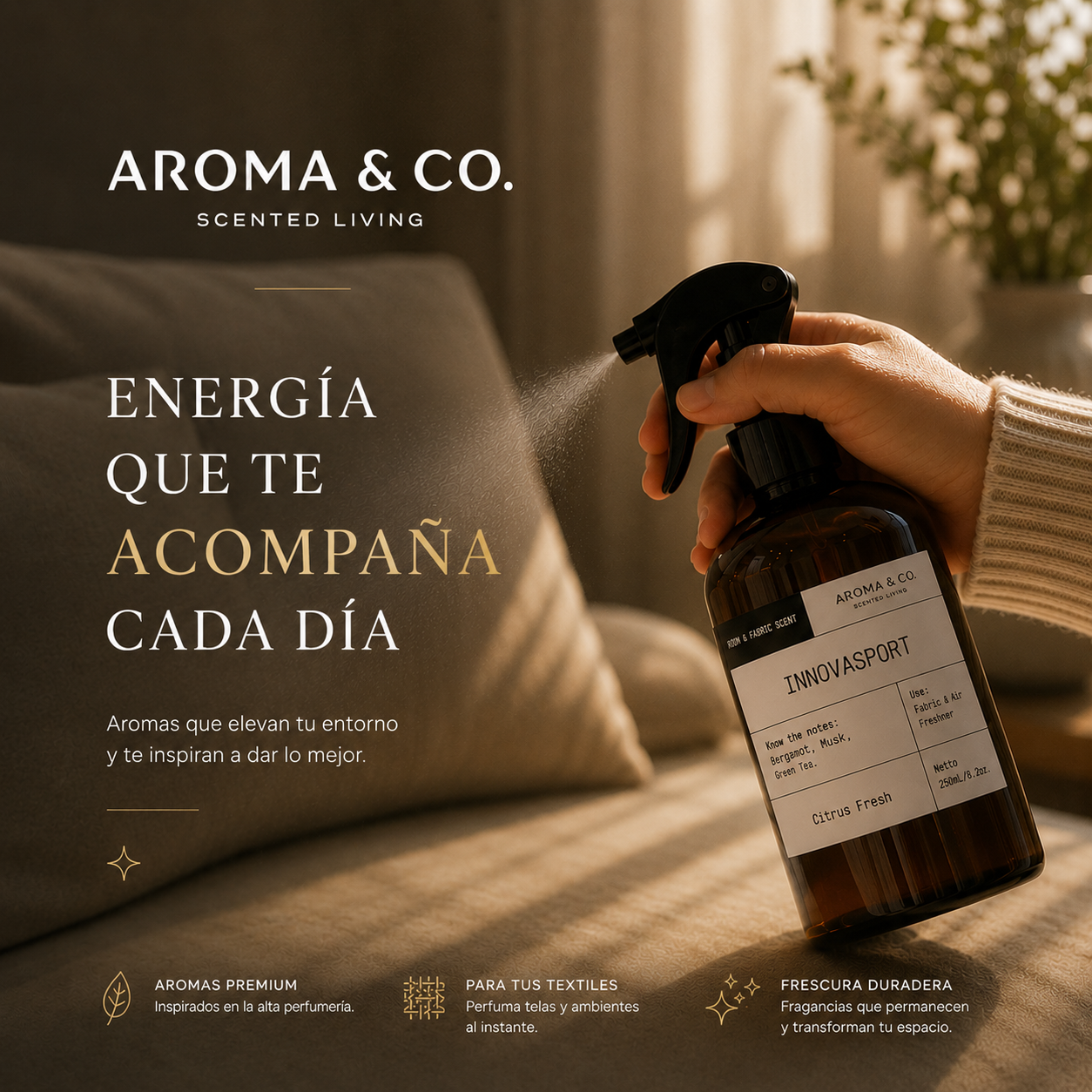 Aroma & Co. Home Spray Innovasport | 250 ml