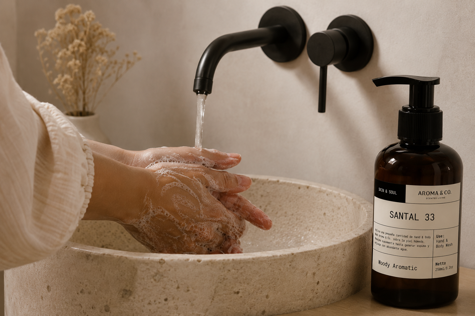Santal 33 — Jabón Líquido de Lujo 250 ml