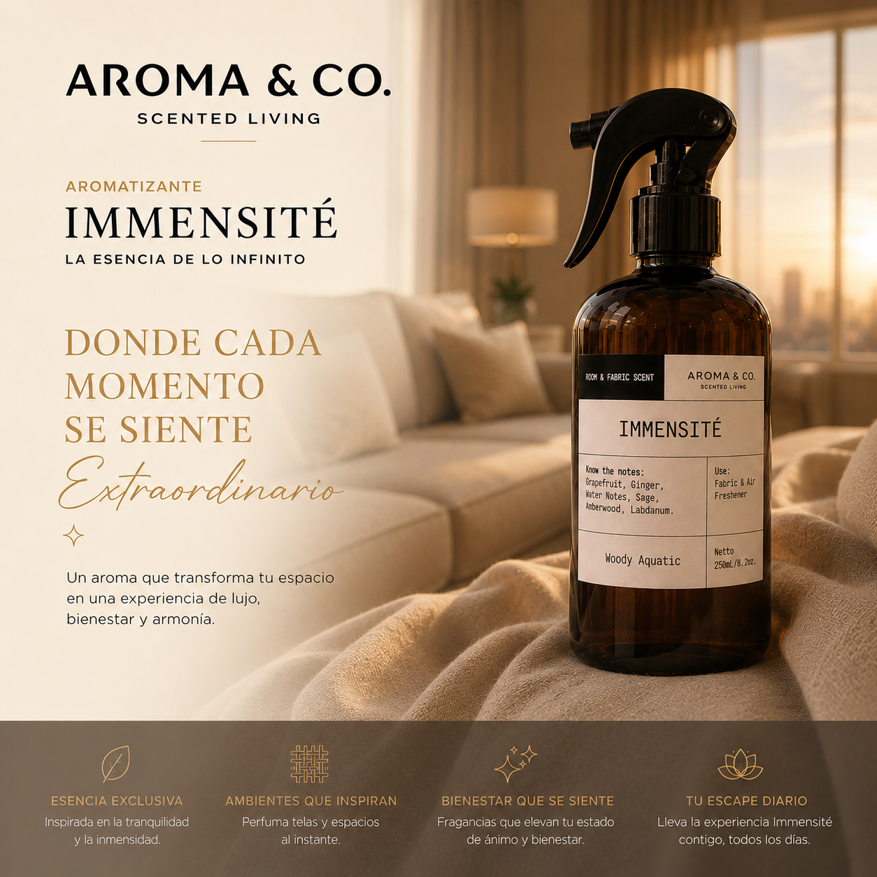 Aroma & Co. L Immensite Home Spray | 250 ml