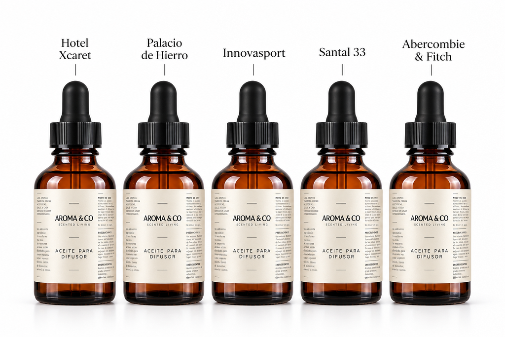 Kit de Aceites para Difusor 5 Aromas Más Vendidos – 30 ml c/u