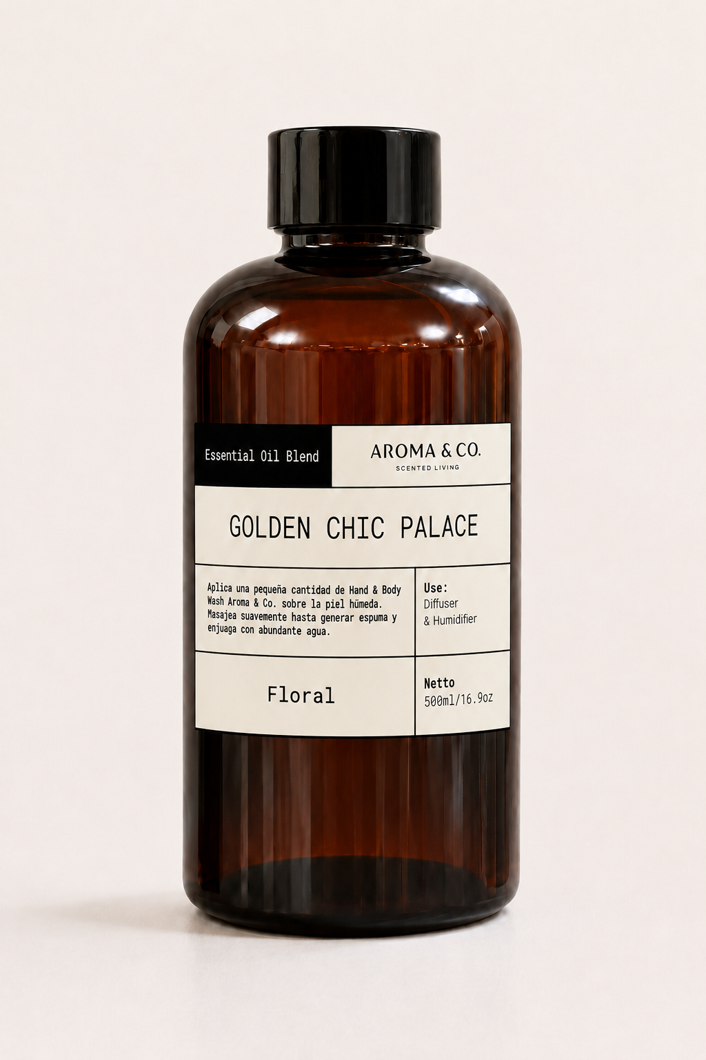 Fragrance & Essential Oil Blend para Difusor Golden Chic Palace (Palacio de Hierro) de 500ml