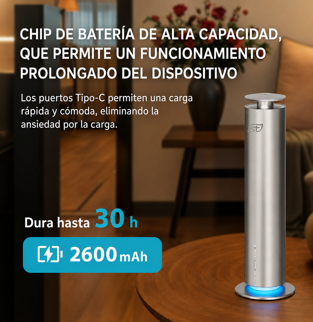 Difusor de Aceites para Espacios Grandes Quick Diffusion – Difusor de Aceites Esenciales sin Agua con Set de Fragancias